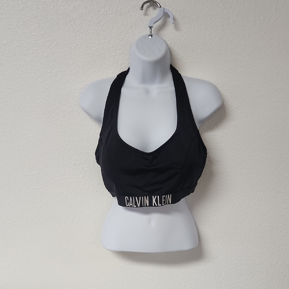 Calvin Klein Black Sports Bra with Logo Band
